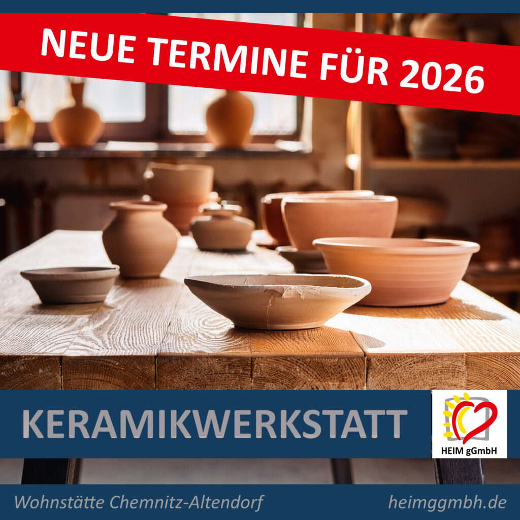 Offene Keramikwerkstatt - offen für jung und alt, offen für jedermann