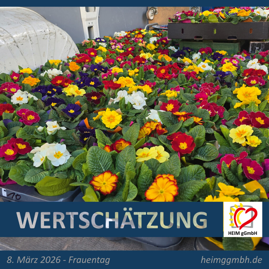 Internationaler Frauentag - Ein Zeichen der Wertschätzung für alle Mitarbeiterinnen der HEIM gGmbH in Chemnitz und Umland