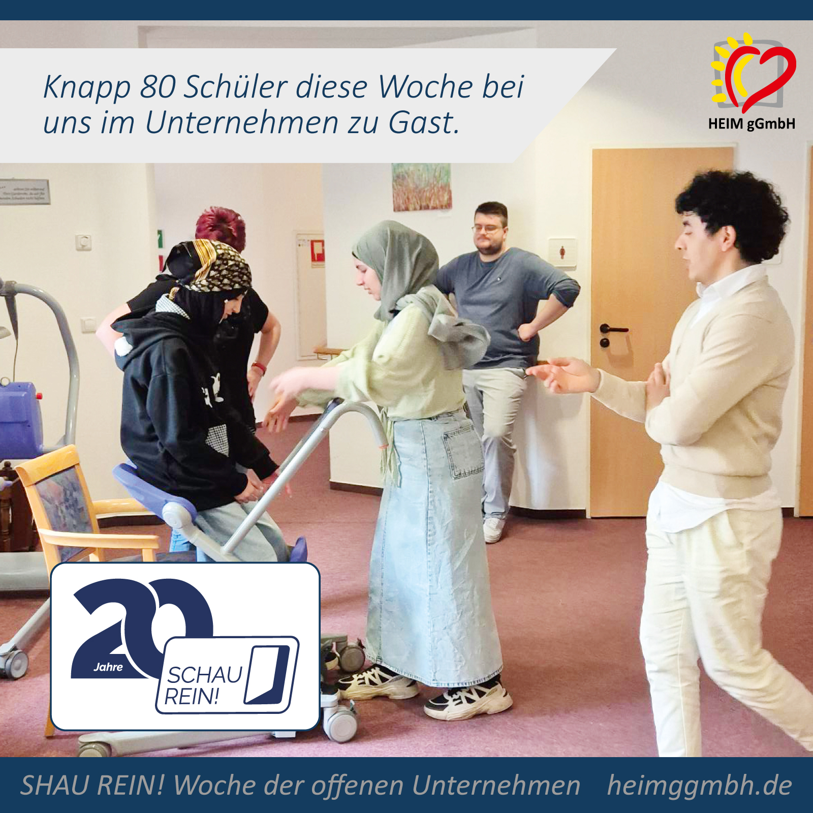 SCHAU REIN! Woche der offenen Unternehmen bei der HEIM gGmbH in Chemnitz - Seniorenbetreuungszentrum Chemnitz Glösa