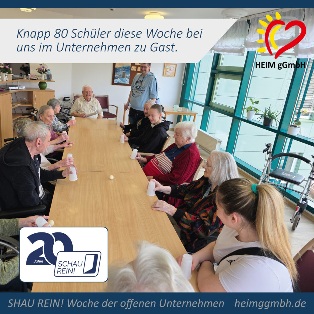 Altenpflegeheim Chemnitz Harthau der HEIM gGmbH - Praktischer Bezug bei den SCHAU REIN Wochen in Chemnitz