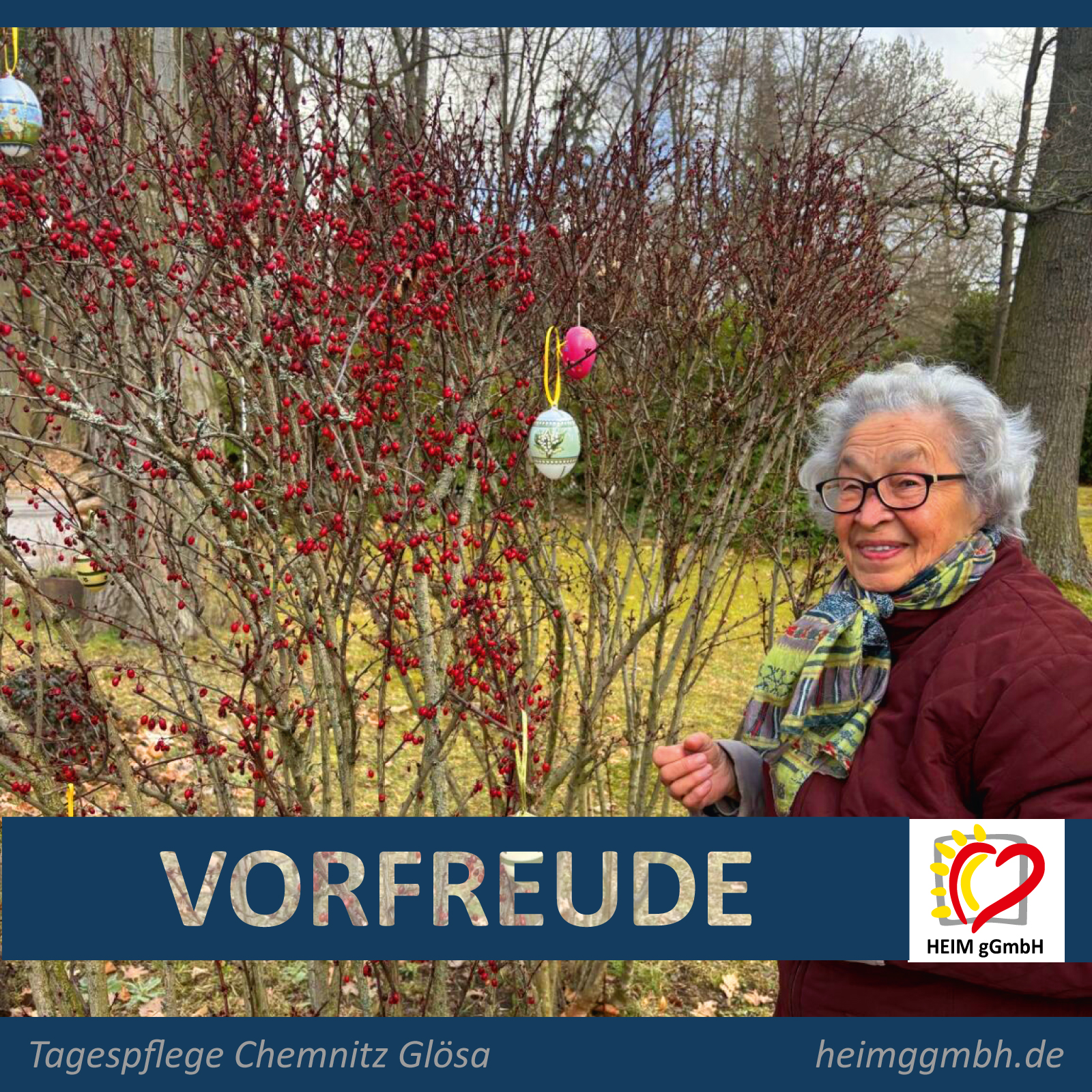 Ostervorbereitungen in der Tagespflege im Seniorenbetreuungszentrum Chemnitz der HEIM gGmbH - Ostern kann kommen