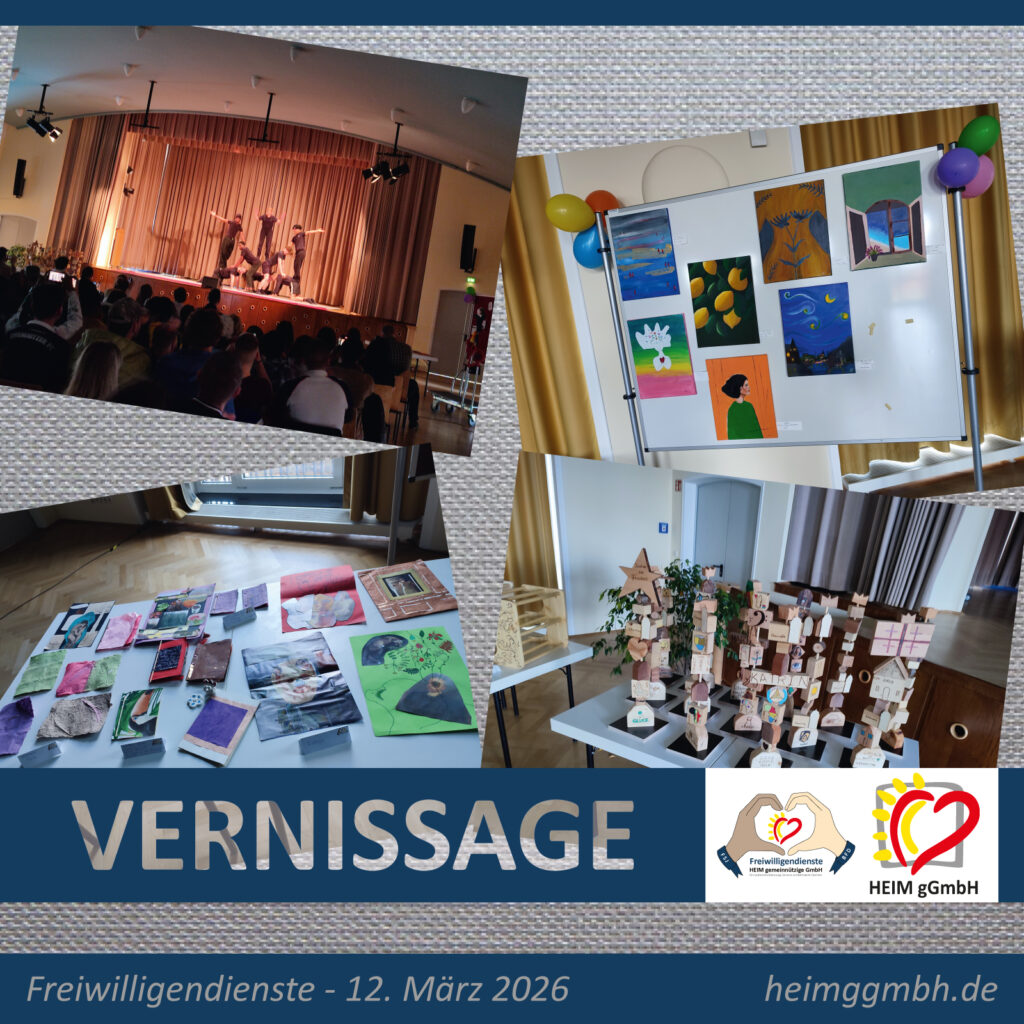 Wie immer ein Highlight des Jahres – die Vernissage unseres Freiwilligendienstes der HEIM gGmbH in Chemnitz