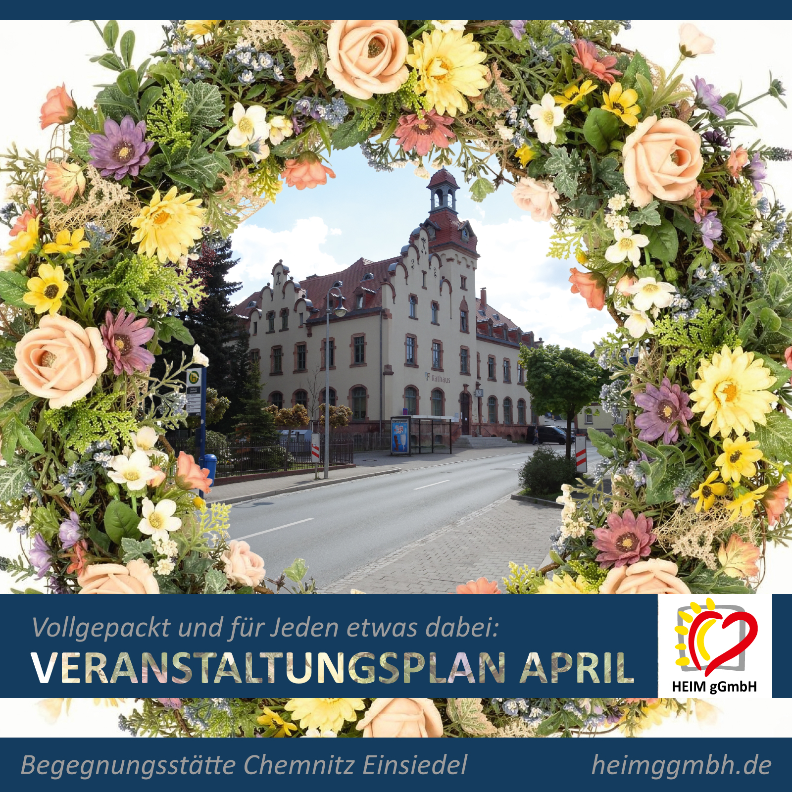 Begegnungsstätte Einsiedel der HEIM gGmbH - Veranstaltungsplan für den Monat April online - Für jeden etwas dabei