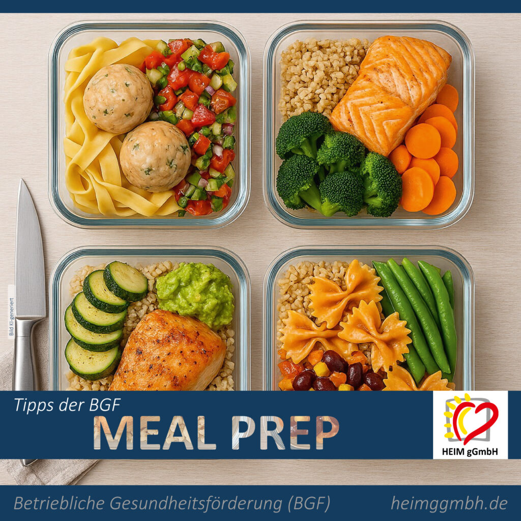 Tipps unserer betrieblichen Gesundheitsförderung - Heute: Meal Prep