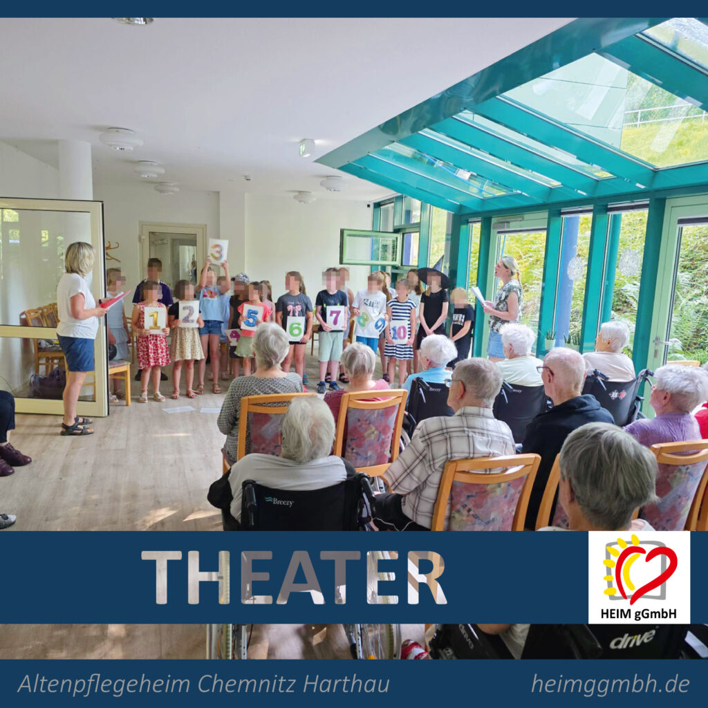 Altenpflegeheim in Chemnitz Harthau der HEIM gGmbH - Besuch von Schülern und Schülerinnen aus der Grundschule Harthau