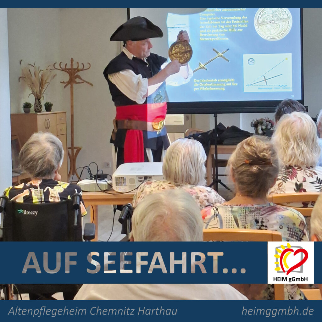 Altenpflegeheim Chemnitz Harthau der HEIM gGmbH - immer spannende Vorträge von Korporal Stange zu vielen interessanten Themen