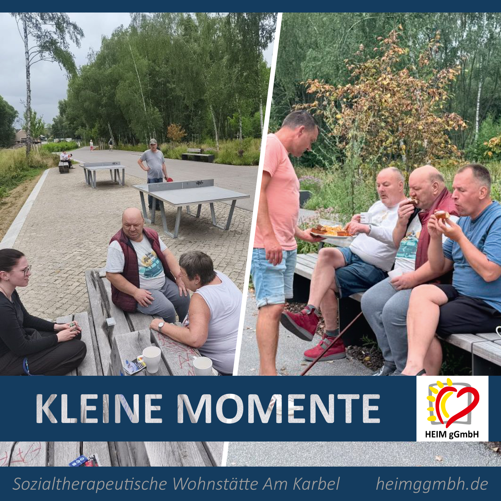 Sozialtherapeutische Wohnstätte Am Karbel der HEIM gGmbH in Chemnitz - Kleiner Ausflug der Bewohner - Inklusion und Teilhabe
