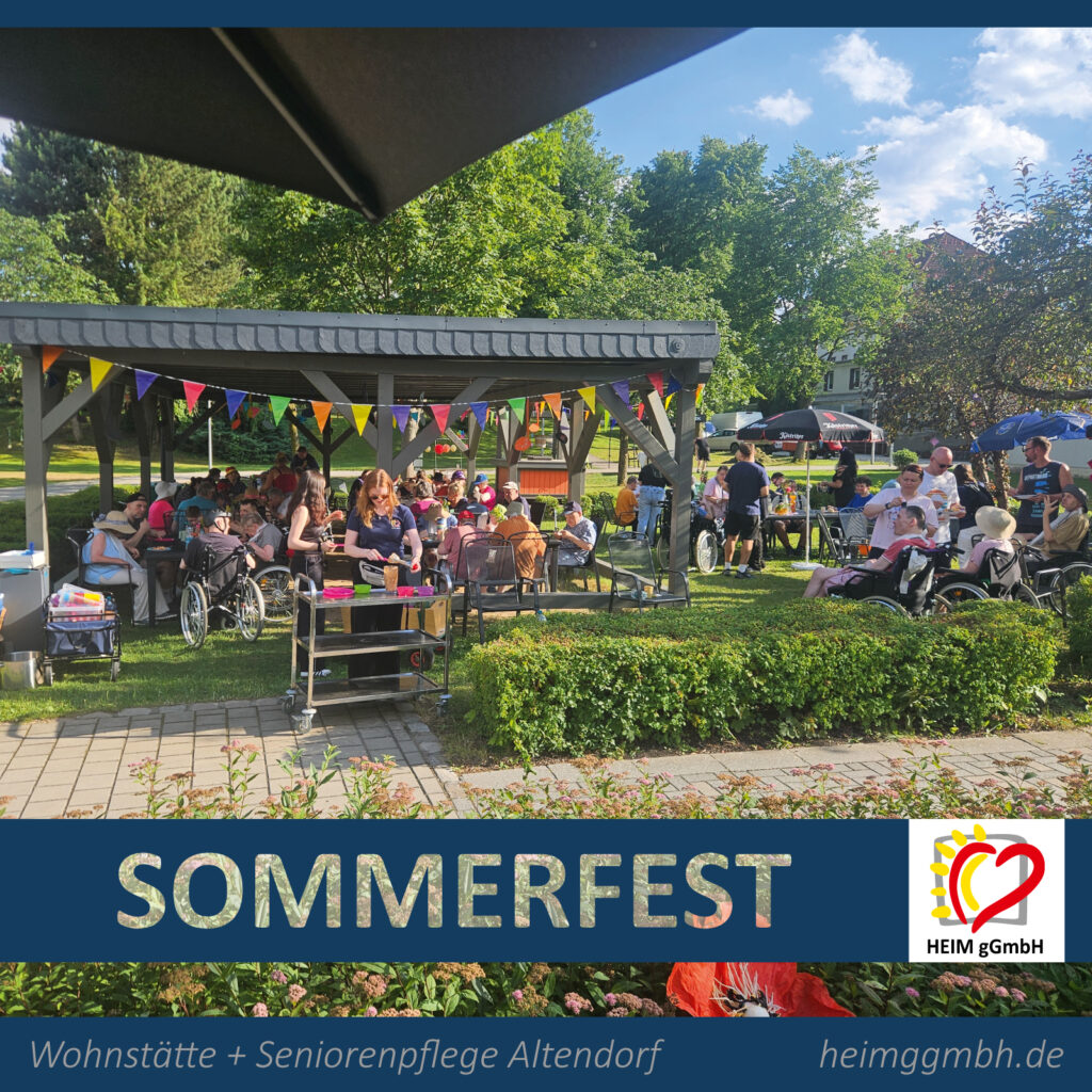 Chemnitz Altendorf - Gemeinsames Sommerfest der Einrichtungen der HEIM gGmbH mit viel Lachen, Stimmung und guter Laune.