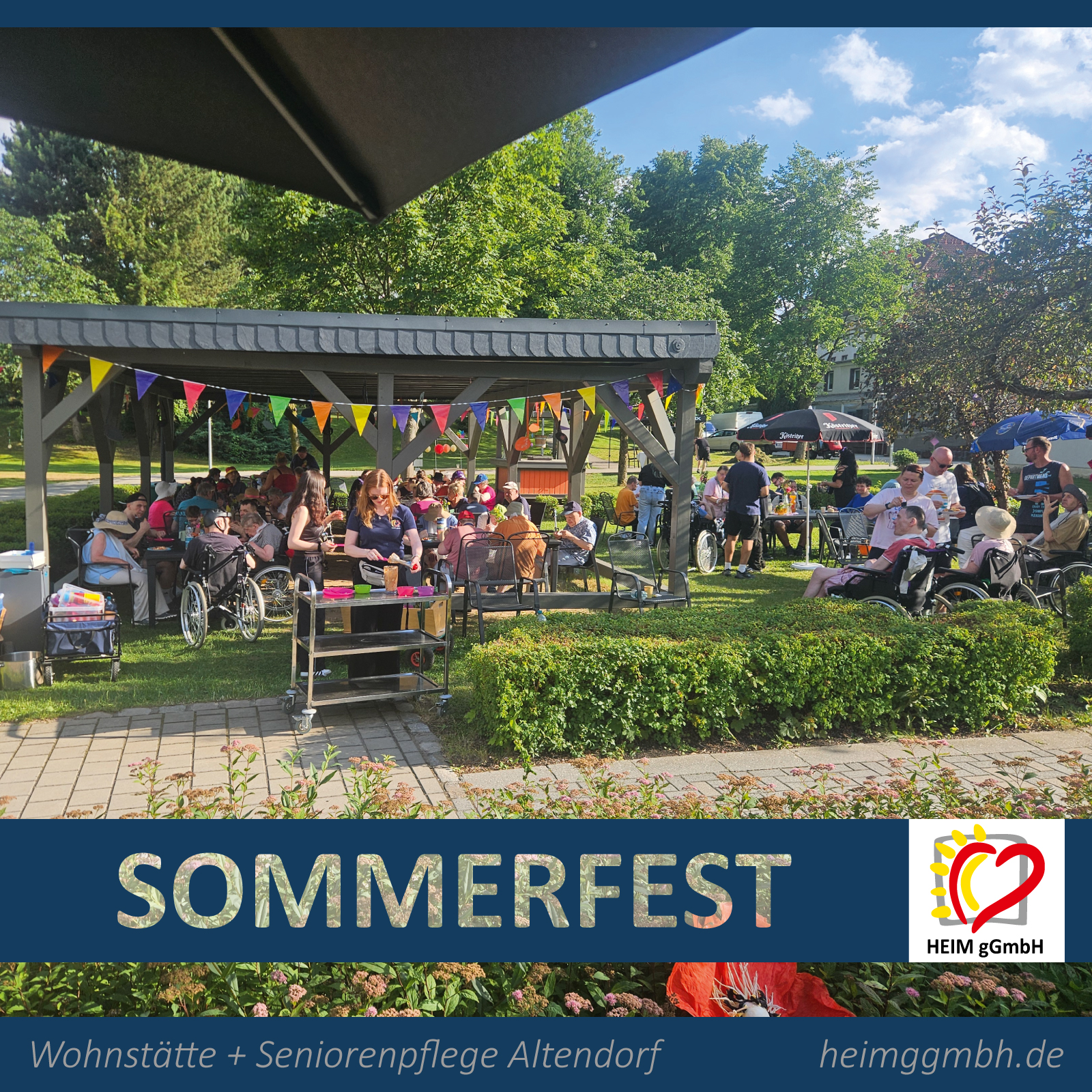 Chemnitz Altendorf - Gemeinsames Sommerfest der Einrichtungen der HEIM gGmbH mit viel Lachen, Stimmung und guter Laune.