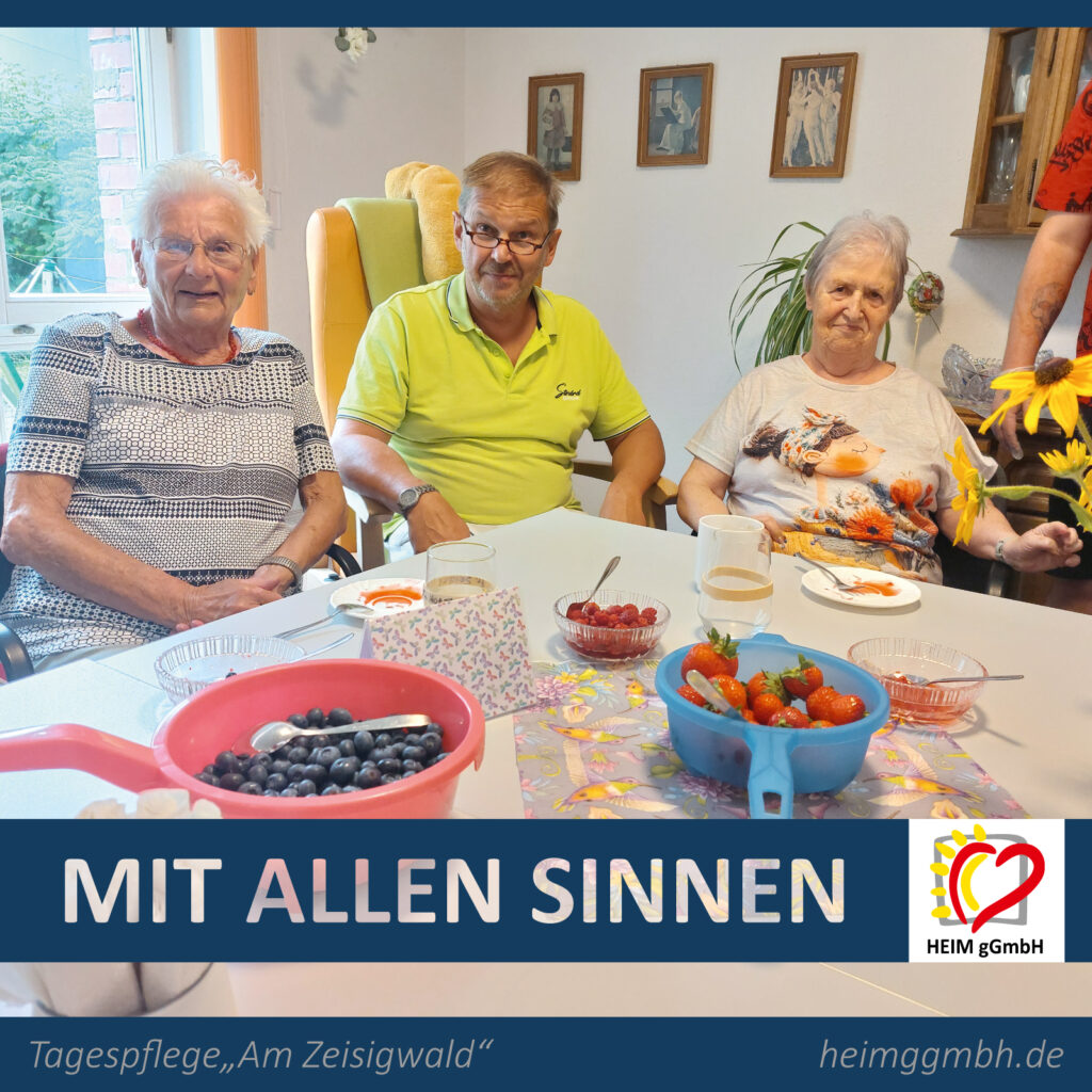 Tagespflege Am Zeisigwald in Chemnitz der HEIM gemeinnützigen GmbH - vielfältiges Programm unter dem Motto Gemeinsam statt einsam.