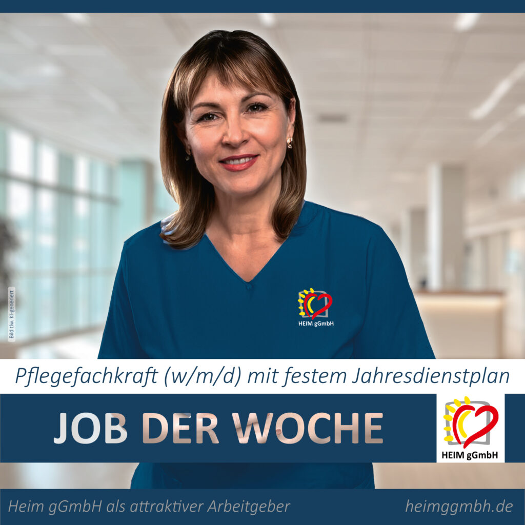 JOB DER WOCHE - Pflegefachkraft (m/w/d) Pool und flexiblen Einsatzorten mit festem Jahresdienstplan bei der HEIM gGmbH in Chemnitz