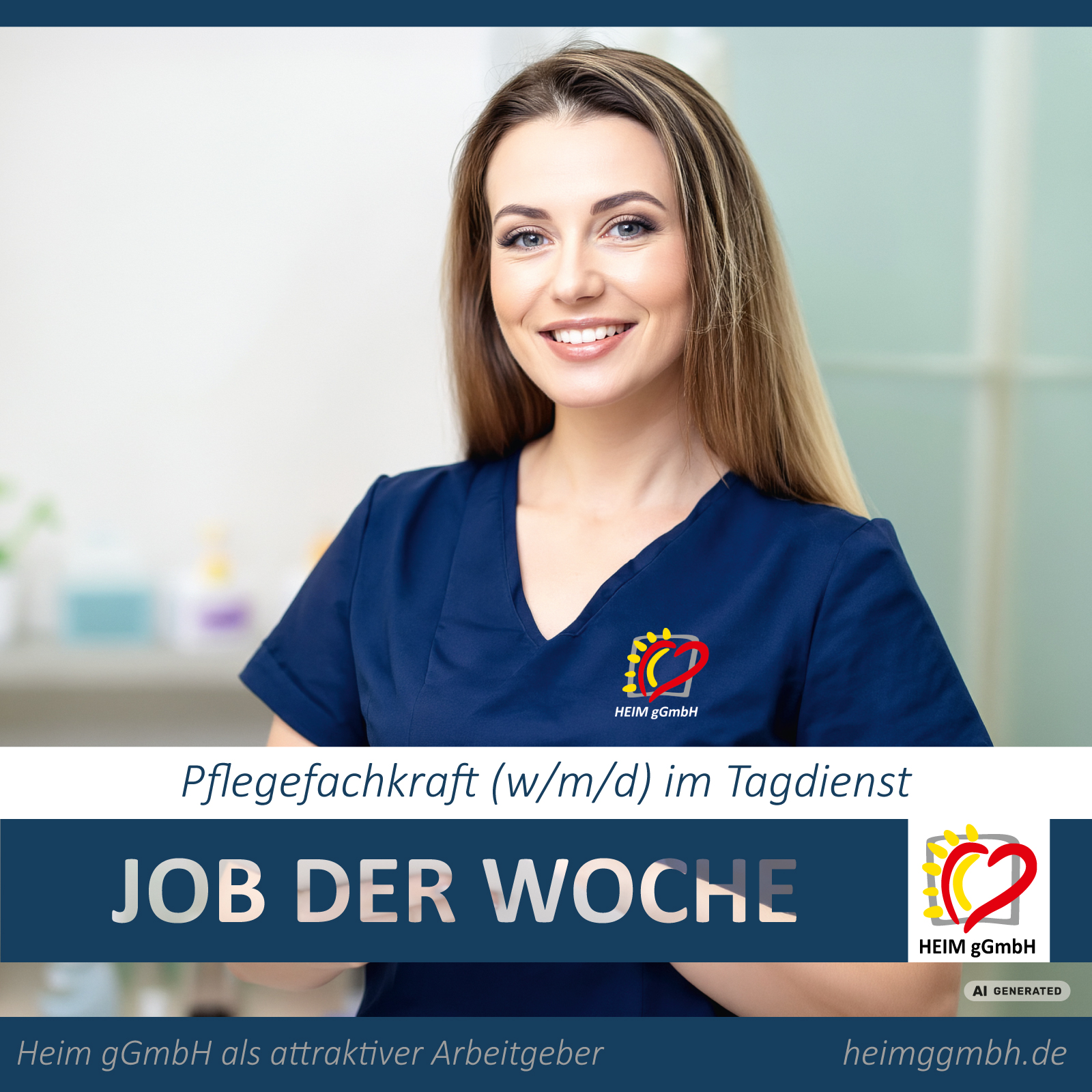 JOB DER WOCHE - Wir suchen eine Pflegefachkraft (m/w/d) im Tagdienst bei der HEIM gemeinnützigen GmbH in Chemnitz Glösa
