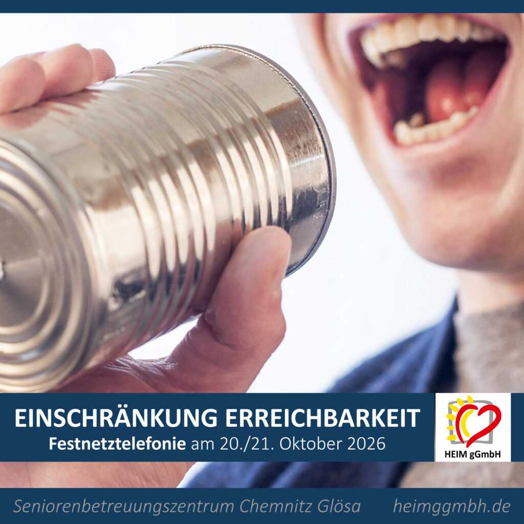 Einschränkungen der telefonischen Erreichbarkeit in Glösa am 20./21.Oktober 2026